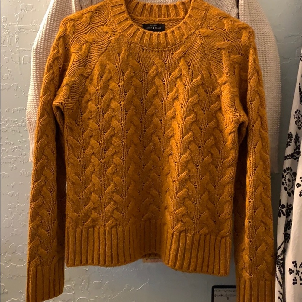 Lucky Brand golden cozy sweater XS
